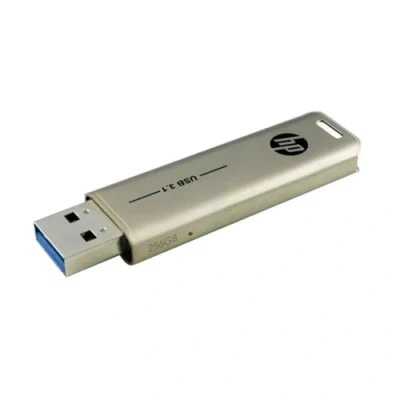 Image of HP x796w USB 3.1 Flash Drive 256GB, Push and Pull design, Metallic finish