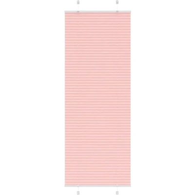 Image of vidaXL Pleated Blind Pink 70x200 cm Fabric Width 69.4 Polyester