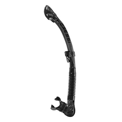 Image of Cressi Alpha Ultra Dry Snorkel, Black/Black/Silver