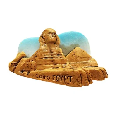 Image of Cairo Egypt 3D Sphinx Pyramid Fridge Magnet Tourist souvenir Travel Sticker,Egypt Refrigerator Magnet,Home and Kitchen Decoration Collection from China