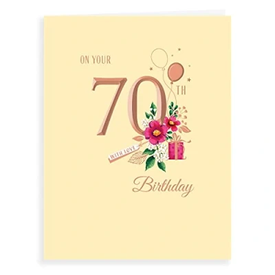 Image of Avant Garde Studios Milestone Age Birthday Card 70 F 8 x 6 inches, H90027