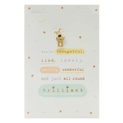 Image of Boofle Birthday Card Cute for Friend Her Best Ever Card,brownyellowwhitegrey,137mm x 210mm