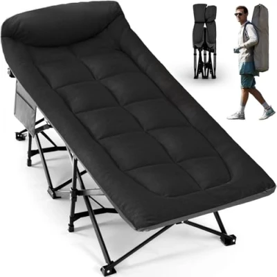 Image of OVERMONT Oversized Folding Camping Bed for Adults