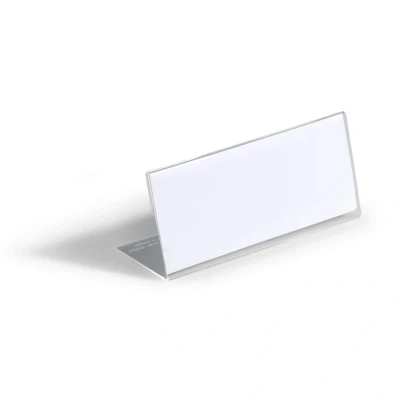 Image of Durable 8054 19 Table Name Holder in Acrylic 61 x 150 mm Transparent 10,