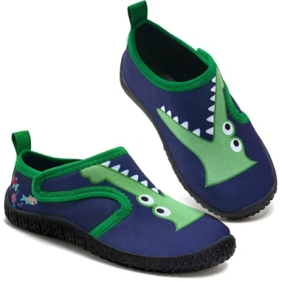 Image of Water Shoes Boys Kids Toddler Aqua Quick Dry Wetsuit for Beach Swimming Pool Garden(Crocodile Navy 30EU)