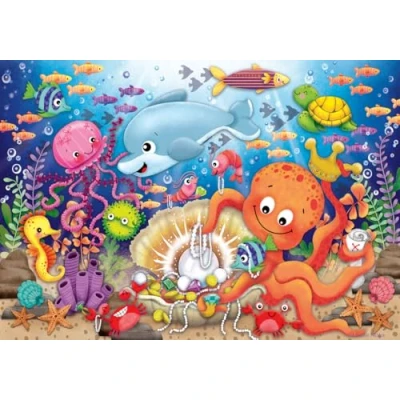 Image of Ravensburger Fishie&#039;s Fortune 24 Piece Giant Floor Jigsaw Puzzle for Kids Age 3 Years Up Educational Toddler Toys &amp; Games