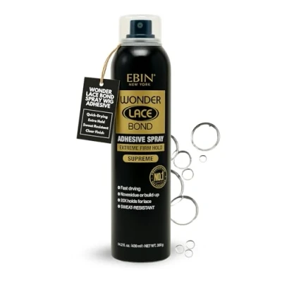 Image of EBIN WONDER LACE BOND WIG ADHESIVE SPRAY SUPREME (14.2OZ/ 400ML)