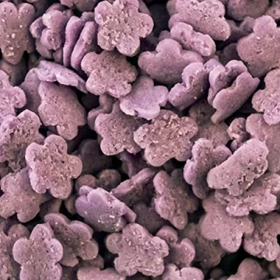 Image of Purple Flower Sprinkles 30g Bag Edible Cake Decoration Sugar Toppers