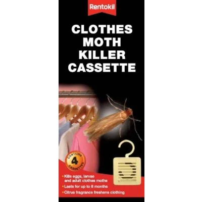 Image of Rentokil Clothes Moth Killer Cassette Pack 4
