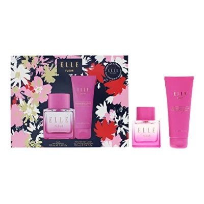 Image of Elle Fleur 2 Piece Gift Set: Eau De Parfum 100ml Body Lotion
