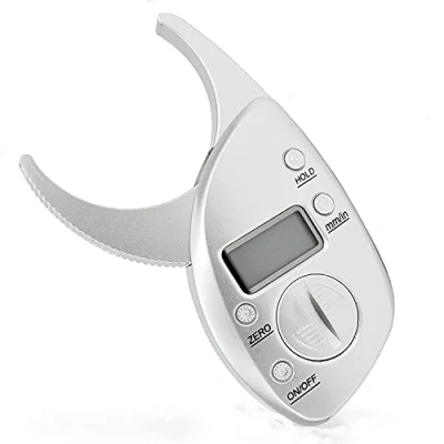 Image of ANCLLO 50mm Digital LCD Body Fat Caliper Skin Fold Thickness Measuring Device