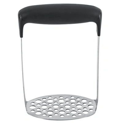 Image of Potato Masher, Food Grade Stainless Steel Masher with Handle Fruit Vegetable Mashing Tool Home Kitchen Utensil.