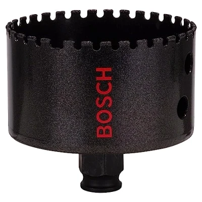 Image of Bosch Professional 1x Diamond Hole Saw for Hard Ceramics (for Stone, Tiles, Ø 76 mm, Accessories Impact Drills)