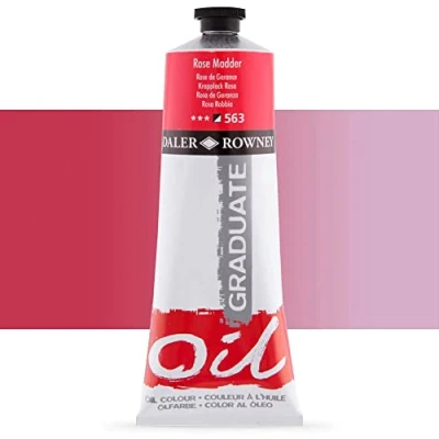 Image of Daler Rowney Graduate Oil Paint, Aluminium Tube, 6.76oz 200 ml, Rose Madder
