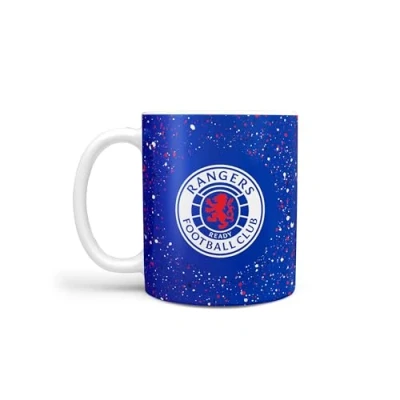 Image of FOCO Officially Licensed Rangers FC Paint Splatter Blue Football Mug
