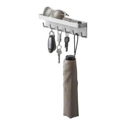 Image of Yamazaki Smart Magnetic Key Hook with Tray WH, 2754