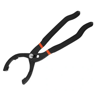 Image of 12&quot; Adjustable Oil Filter Plier, 3 Positions.Oil Wrench Removal Tool for Engine Filters, Conduit, Fittings. Anti Slip Grip