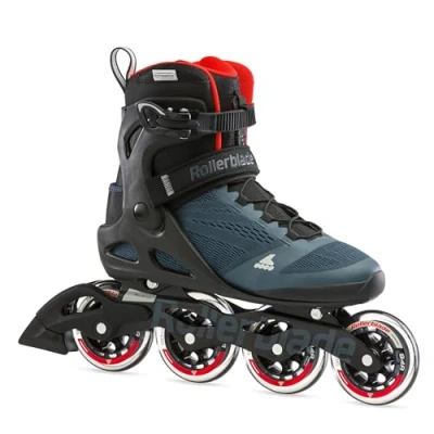 Image of Rollerblade Macroblade 90, Unisex Adult, Orion Blue/Orange, 38
