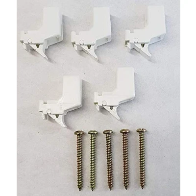 Image of Harrison Drape 10 x CURTAIN TRACK BRACKETS extra super standard rail supports