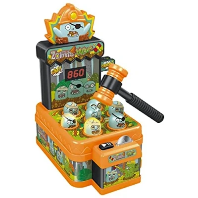 Image of AJ Whack a Mole game Electronic arcade with coin &amp; 2 Hammers