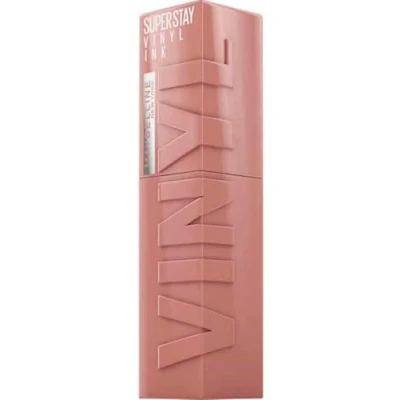 Image of Maybelline New York Lip Colour, Smudge free, Long Lasting up to 16h, Liquid Lipstick, Shine Finish, SuperStay Vinyl Ink, 95 Captivated
