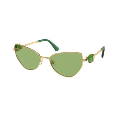 Image of Swarovski Sunglasses, Women&#039;s, Size: 57, Green
