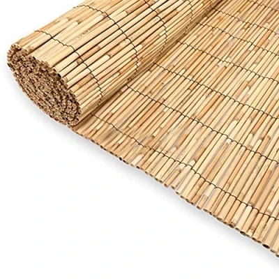Image of Abaseen Extra Thick Natural Peeled Reed Fence, Garden Screening Fence Panels, Privacy &amp; Protective Roll for Outdoor Wind and Sun Protection (8mm 10mm Thickness)