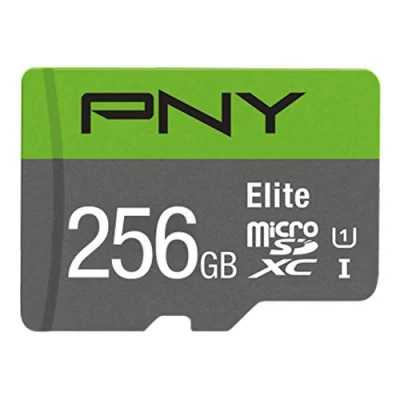 Image of PNY Elite microSDXC card 256GB Class 10 UHS I U1 100MB/s A1 V10