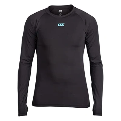 Image of OX Base Layer Long Sleeve Top Black XX Large