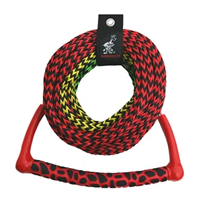 Image of Airhead Kwik Tec AHSR 3, 3 Section Water Ski Rope with Radius Handle and EVA Grip