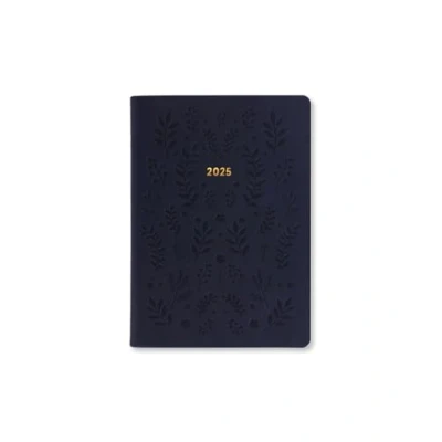 Image of Letts of London Woodland A6 week to view 2025 diary navy