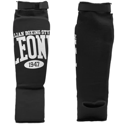 Image of LEONE 1947, Comfort Shin Guards, Black, XL, PT133