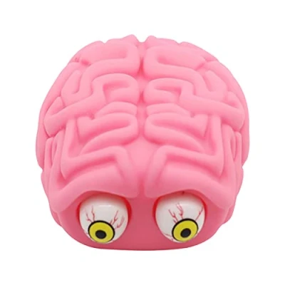 Image of ulapithi Brain Eyes Splat Ball, Squeezing Tricky Spoof Toy, Ball Fidget Toys, Pink Funny Zombie Brains Balls, Reducing Stress Teenagers Adults