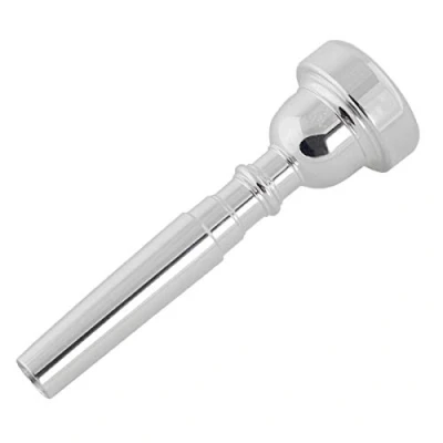 Image of Missmore Silver Trumpet Mouthpiece 3C 5C 7C Size Instrument Accessory for Bach (3C Silver)