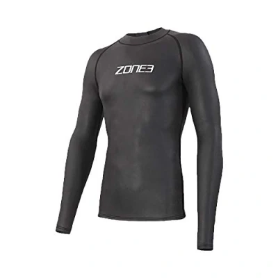 Image of ZONE3 Neoprene Long Sleeve Under Wetsuit Baselayer Black/White