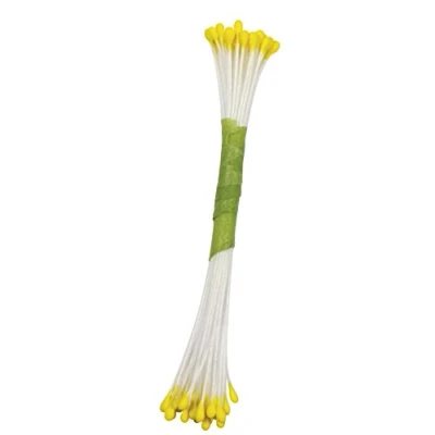 Image of PME Stamens for Sugar Flowers Large Pearl Yellow (Pack of 50)