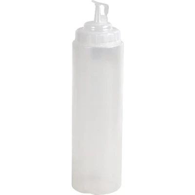 Image of Catergold Plastic Squeezable Sauce Dispenser Coloured Squeeze Bottle 1000ml (Clear)