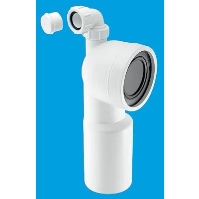 Image of McAlpine WC CON9V Bent Pan Connector with Boss Plain End