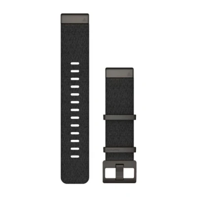 Image of Garmin QuickFit 22 Watch Strap, Jacquard Weave Nylon Black