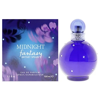 Image of Britney Spears Midnight Fantasy Eau de Parfum Spray, 100ml, Floral Amber Fragrance, Celebrity Perfume for Women
