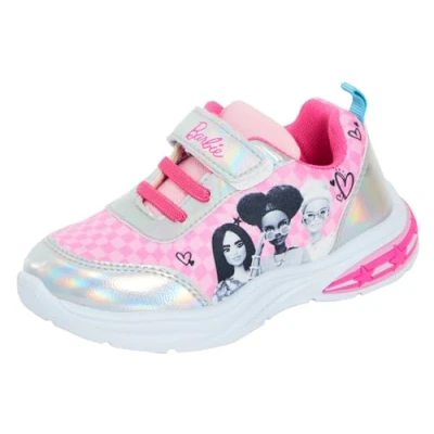 Image of Barbie Girls Light Up Trainers EU 26 / UK 8.5 Childs Multi