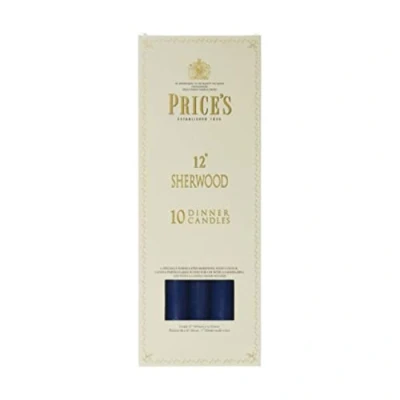 Image of Prices 12 Sherwood Candle Midnight Blue Pack Of 10