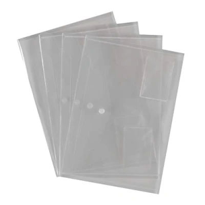 Image of Hainenko 881200/1 Value Popper Wallet Clear (Pack of 5)