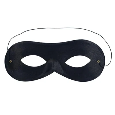 Image of FNA Fashions® Robber Bandit Superhero Domino Eye Mask (Black)