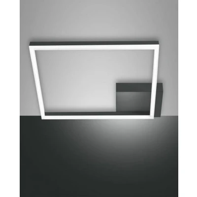 Image of Bard Integrated LED Semi Flush Light Anthracite Glass