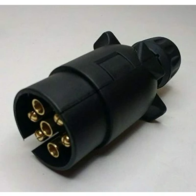 Image of 7 PIN TRAILER PLUG PLASTIC TOWING SELF WIRE 12V 12N CAR VAN LIGHTS MAYPOLE MP21B