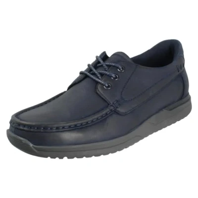 Image of Hush Puppies Howard Lace Mens Summer, Navy, 8 UK