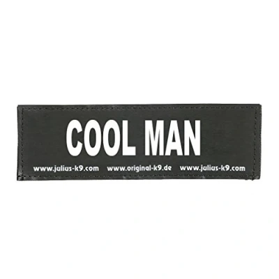 Image of Interchangeable Patches, 1 pair, COOL MAN, Size: Large, Black