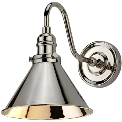 Image of Provence 1 Light Indoor Dome Wall Polished Nickel, E27
