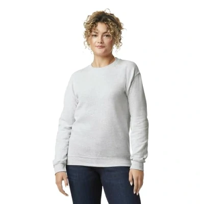 Image of GILDAN Men&#039;s Fleece Crewneck Sweatshirt, Style G18000, Ash, XL